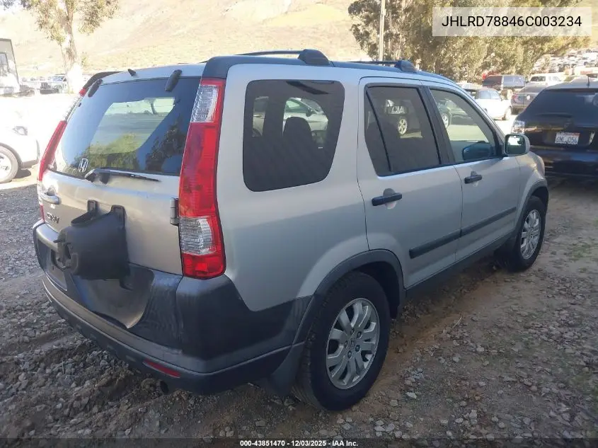 JHLRD78846C003234 2006 Honda Cr-V Ex