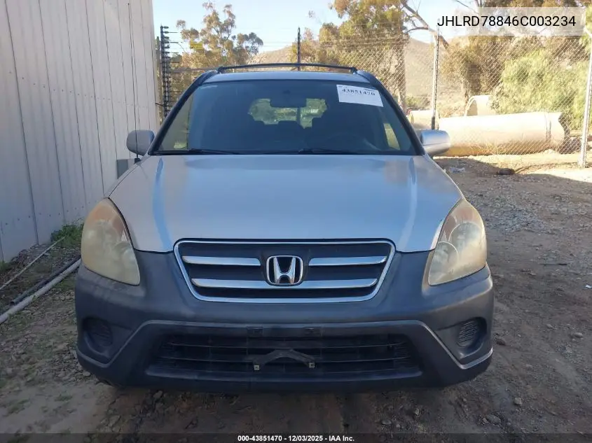 JHLRD78846C003234 2006 Honda Cr-V Ex