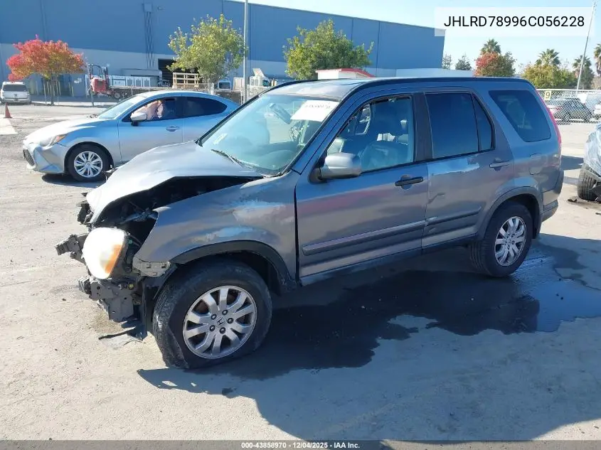 JHLRD78996C056228 2006 Honda Cr-V Se