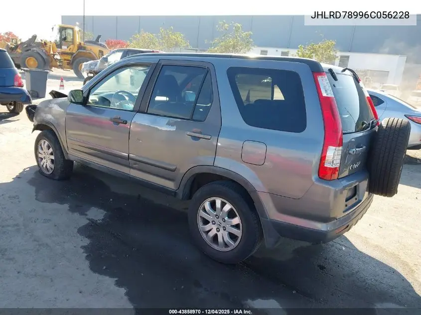 JHLRD78996C056228 2006 Honda Cr-V Se