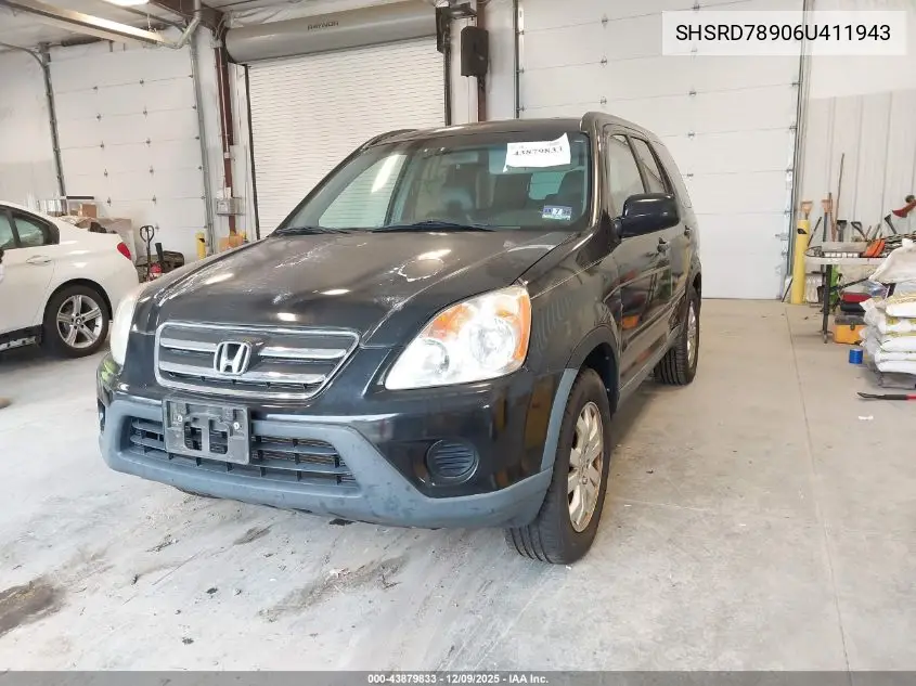 SHSRD78906U411943 2006 Honda Cr-V Se