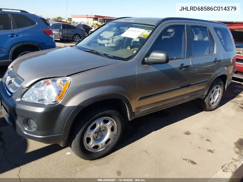 JHLRD68586C014379 2006 Honda Cr-V Lx