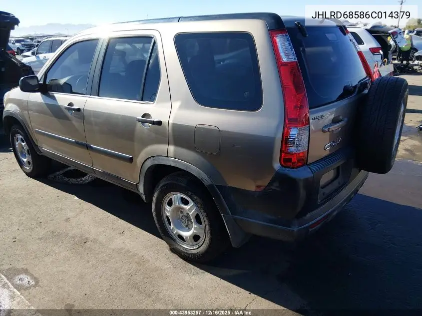 JHLRD68586C014379 2006 Honda Cr-V Lx