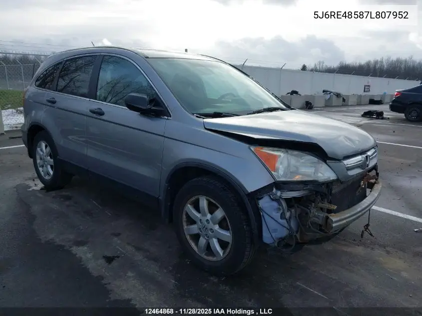 5J6RE48587L807952 2007 Honda Cr-V Ex