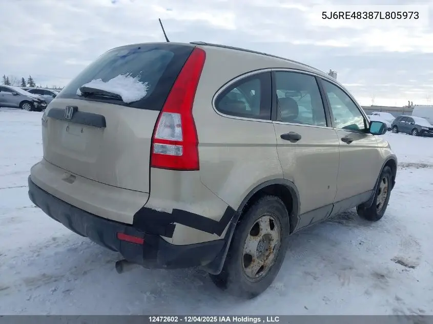 5J6RE48387L805973 2007 Honda Cr-V Lx