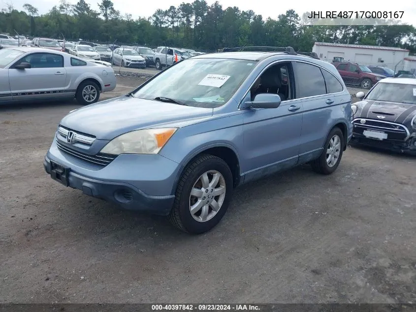 JHLRE48717C008167 2007 Honda Cr-V Ex-L