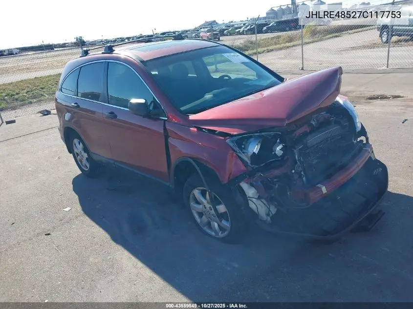 JHLRE48527C117753 2007 Honda Cr-V Ex