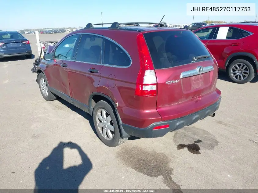 JHLRE48527C117753 2007 Honda Cr-V Ex