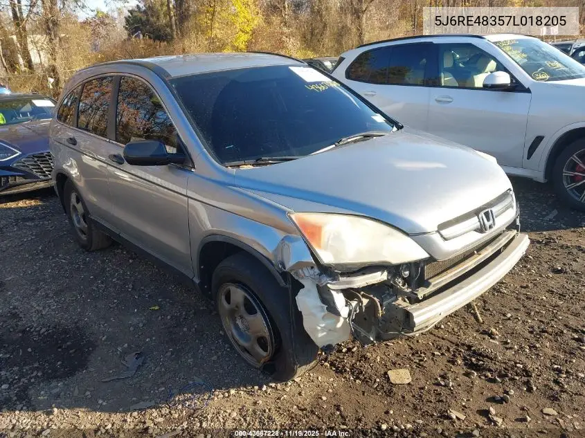 5J6RE48357L018205 2007 Honda Cr-V Lx