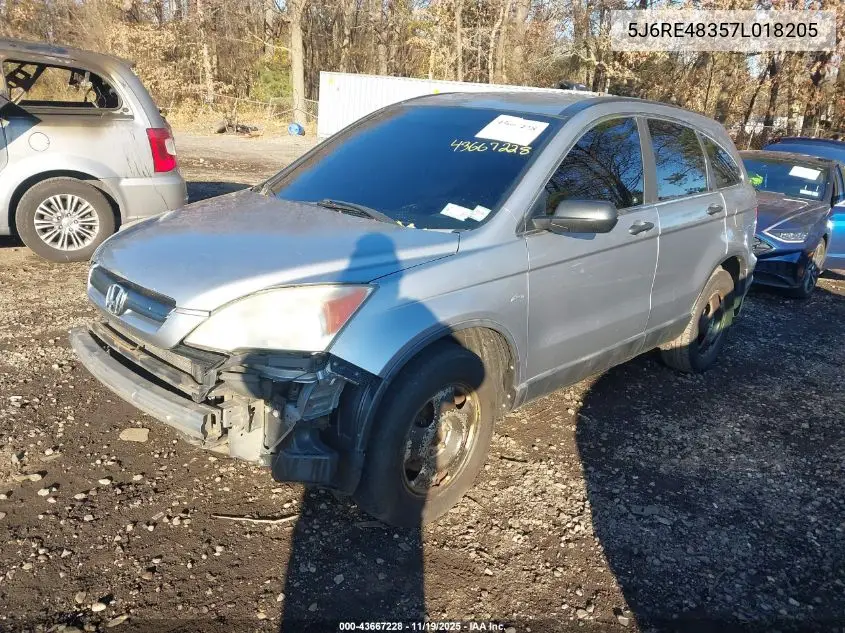 5J6RE48357L018205 2007 Honda Cr-V Lx