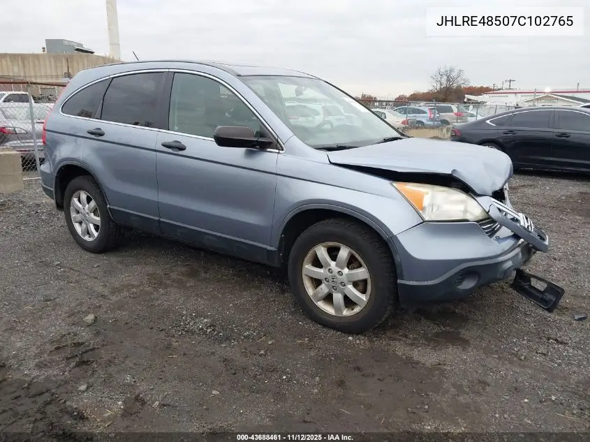 JHLRE48507C102765 2007 Honda Cr-V Ex