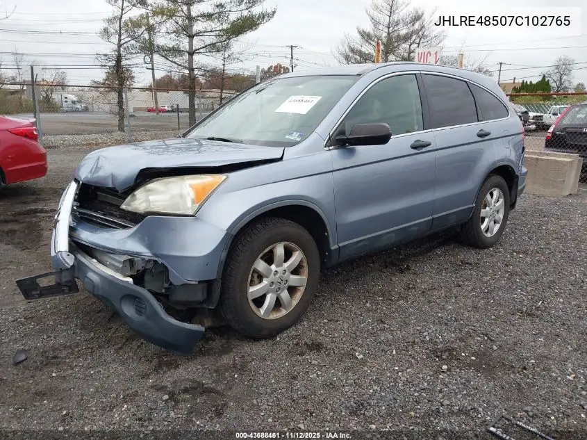 JHLRE48507C102765 2007 Honda Cr-V Ex