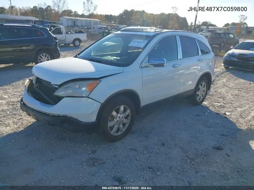 JHLRE487X7C059800 2007 Honda Cr-V Ex-L