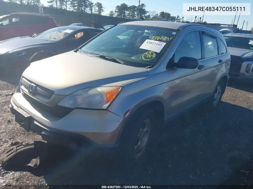 JHLRE48347C055111 2007 Honda Cr-V Lx