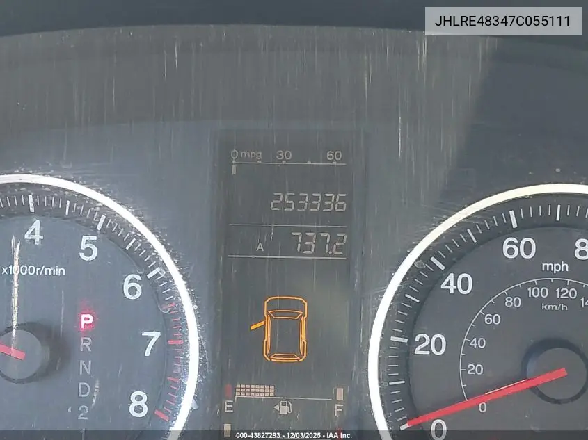 JHLRE48347C055111 2007 Honda Cr-V Lx