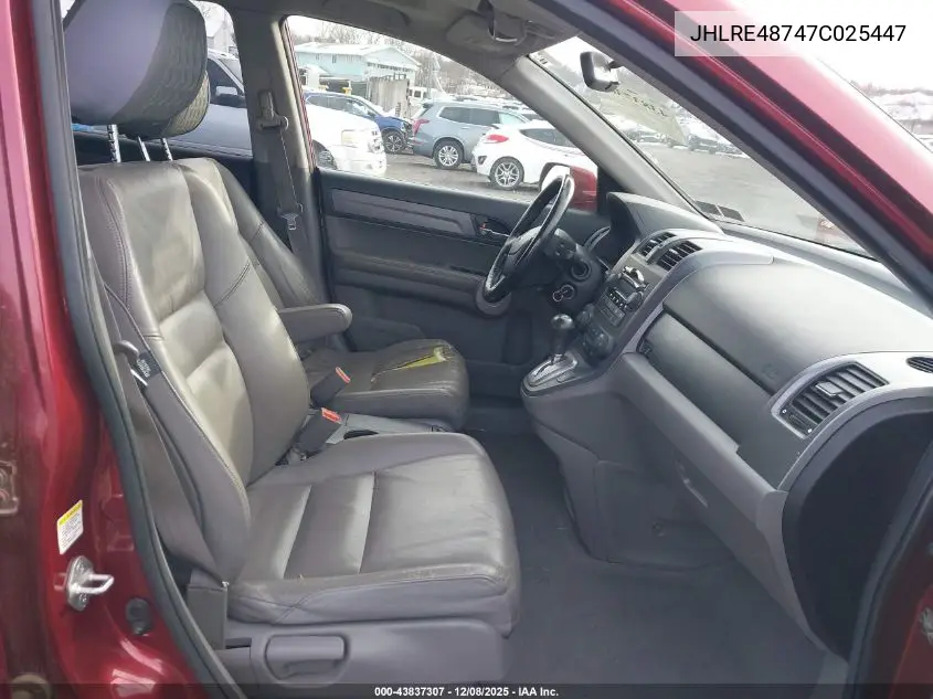 JHLRE48747C025447 2007 Honda Cr-V Ex-L