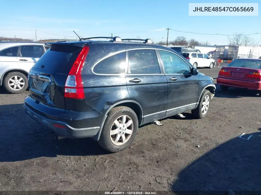 JHLRE48547C065669 2007 Honda Cr-V Ex