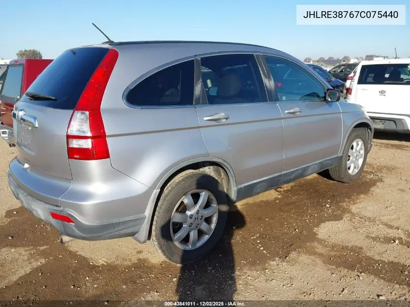 JHLRE38767C075440 2007 Honda Cr-V Ex-L