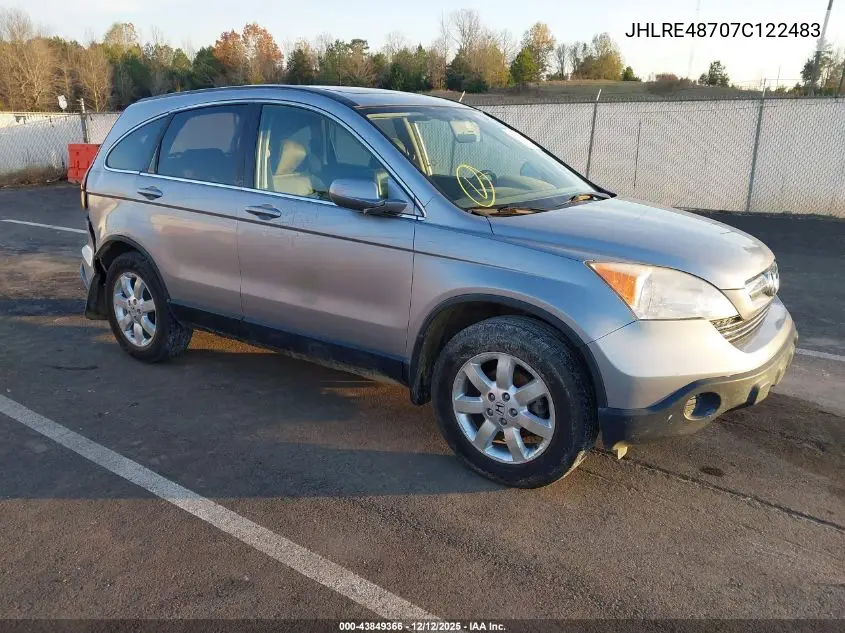 JHLRE48707C122483 2007 Honda Cr-V Ex-L