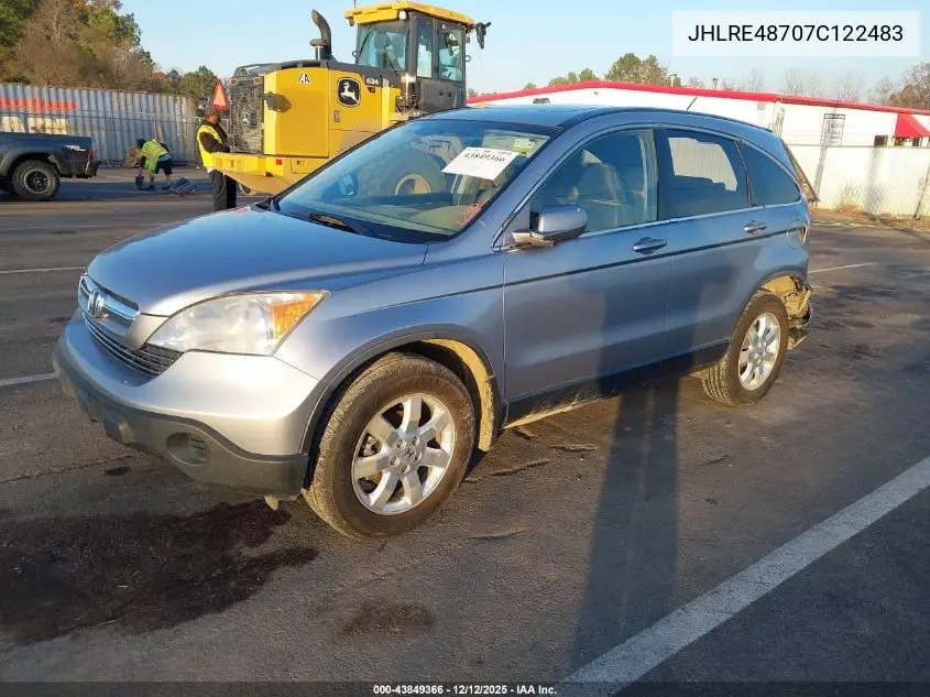 JHLRE48707C122483 2007 Honda Cr-V Ex-L