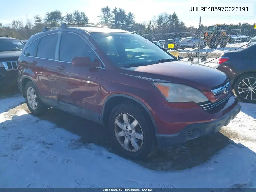 JHLRE48597C023191 2007 Honda Cr-V Ex