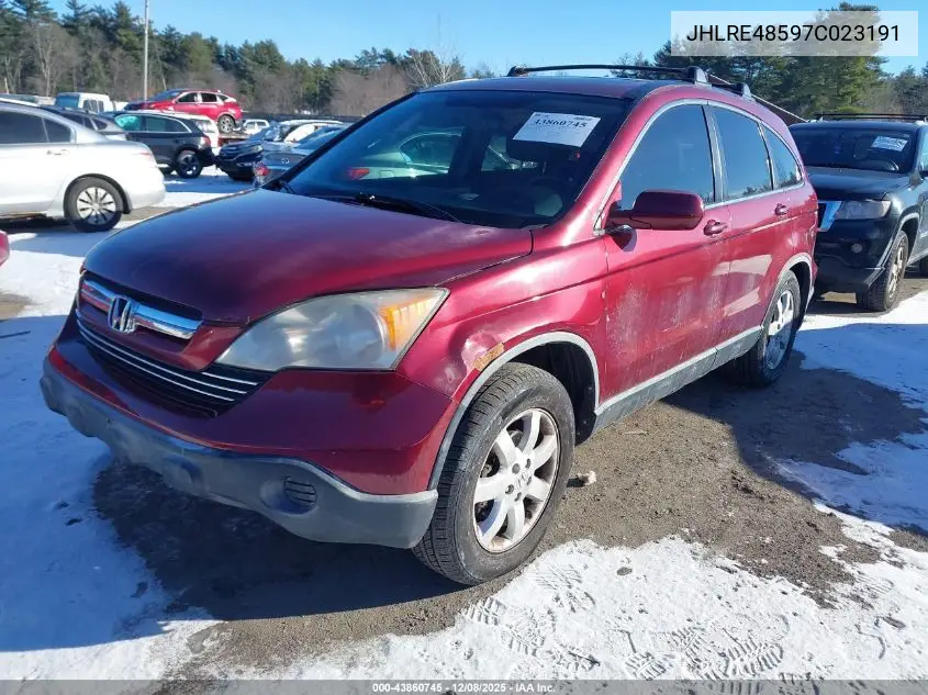 JHLRE48597C023191 2007 Honda Cr-V Ex