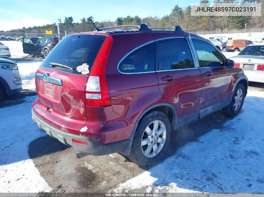 JHLRE48597C023191 2007 Honda Cr-V Ex