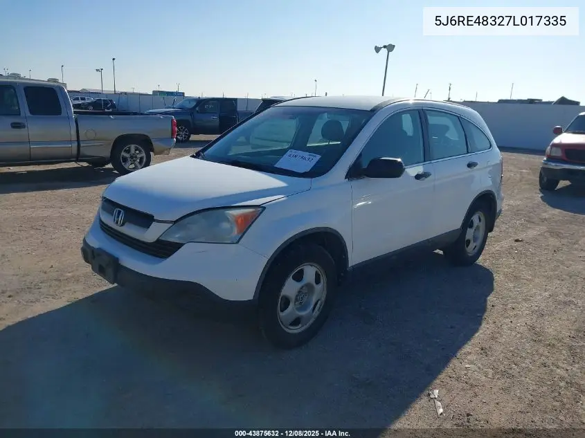 5J6RE48327L017335 2007 Honda Cr-V Lx