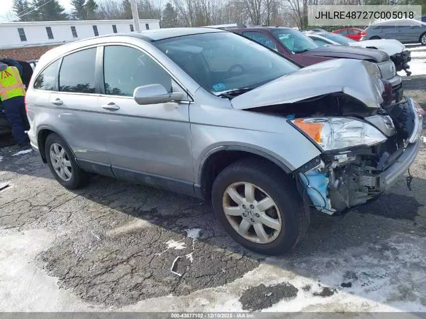 JHLRE48727C005018 2007 Honda Cr-V Ex-L