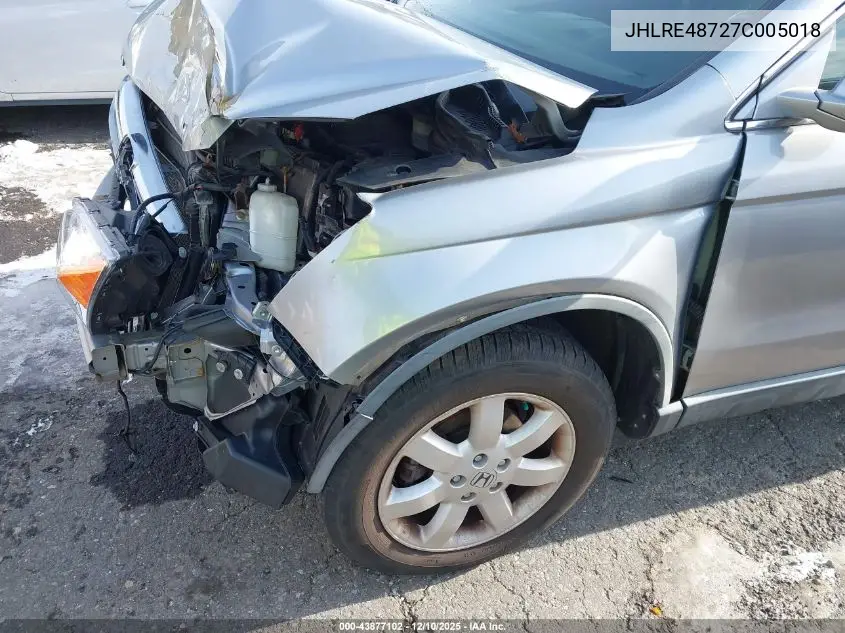 JHLRE48727C005018 2007 Honda Cr-V Ex-L