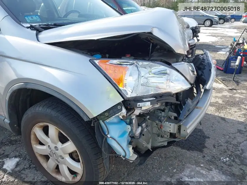 JHLRE48727C005018 2007 Honda Cr-V Ex-L