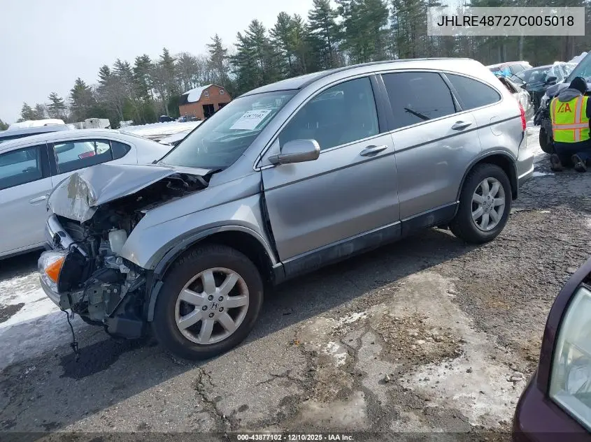 JHLRE48727C005018 2007 Honda Cr-V Ex-L