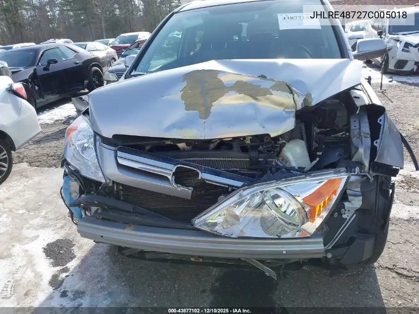 JHLRE48727C005018 2007 Honda Cr-V Ex-L