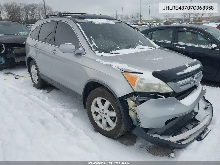 JHLRE48707C068358 2007 Honda Cr-V Ex-L