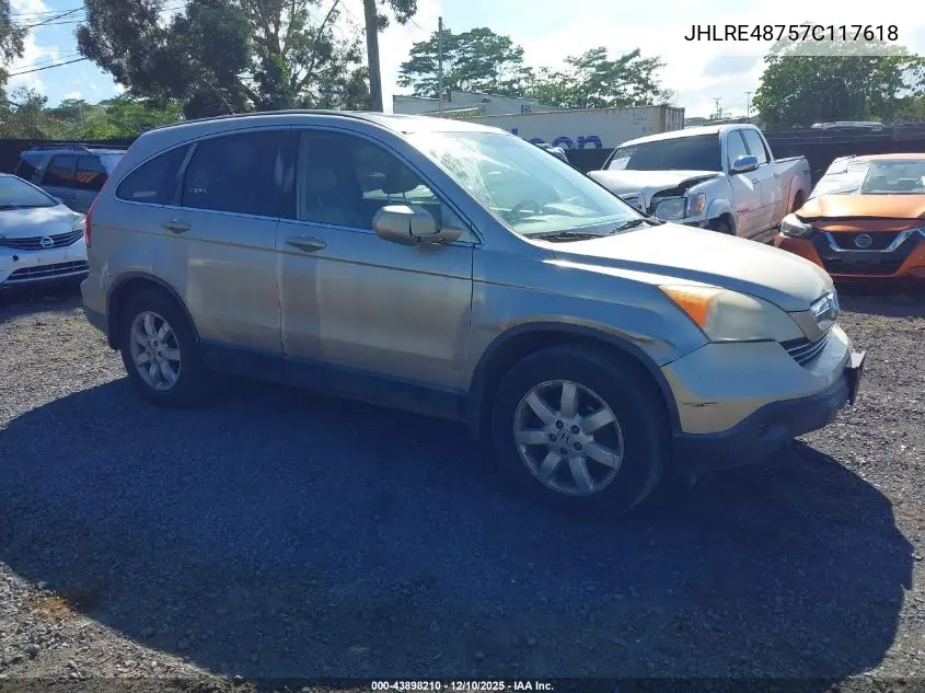 JHLRE48757C117618 2007 Honda Cr-V Ex-L