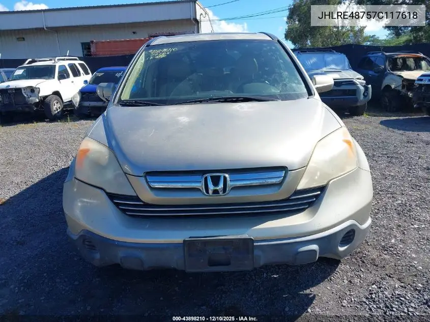 JHLRE48757C117618 2007 Honda Cr-V Ex-L