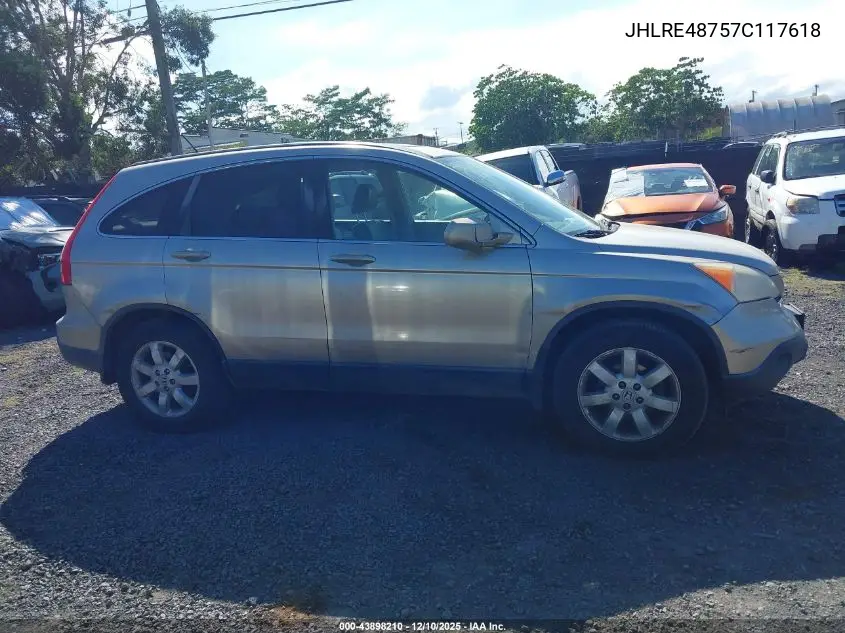 JHLRE48757C117618 2007 Honda Cr-V Ex-L