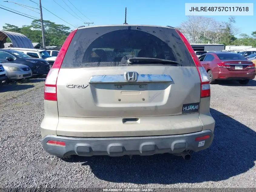 JHLRE48757C117618 2007 Honda Cr-V Ex-L
