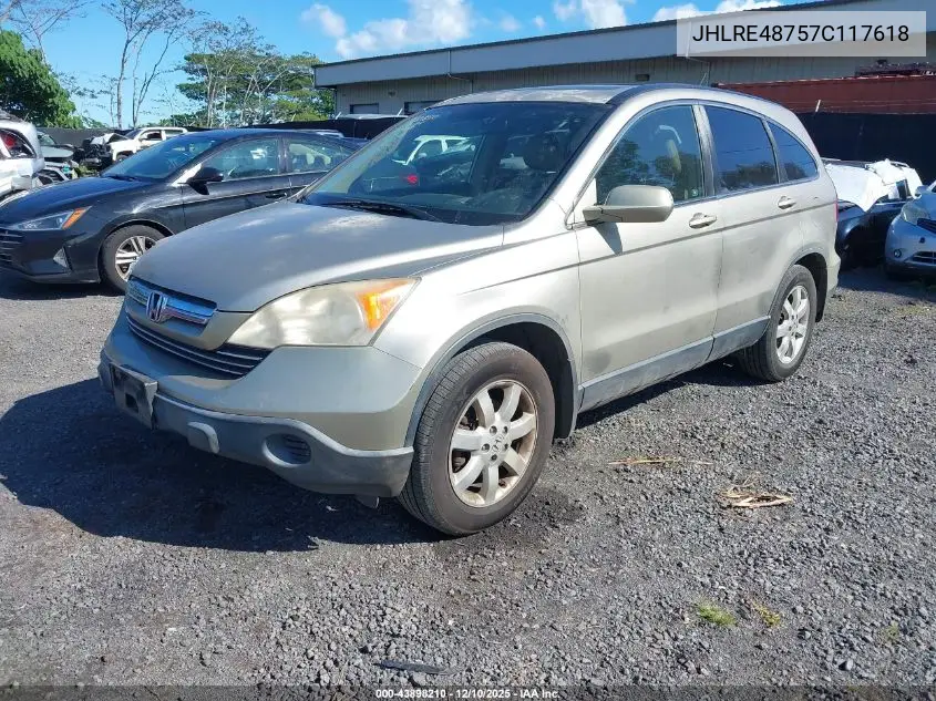 JHLRE48757C117618 2007 Honda Cr-V Ex-L
