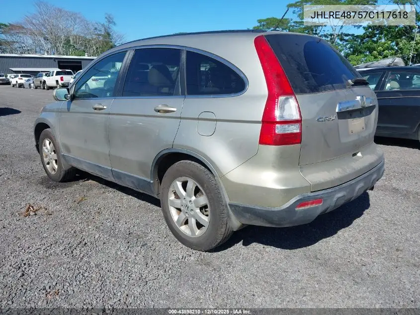 JHLRE48757C117618 2007 Honda Cr-V Ex-L