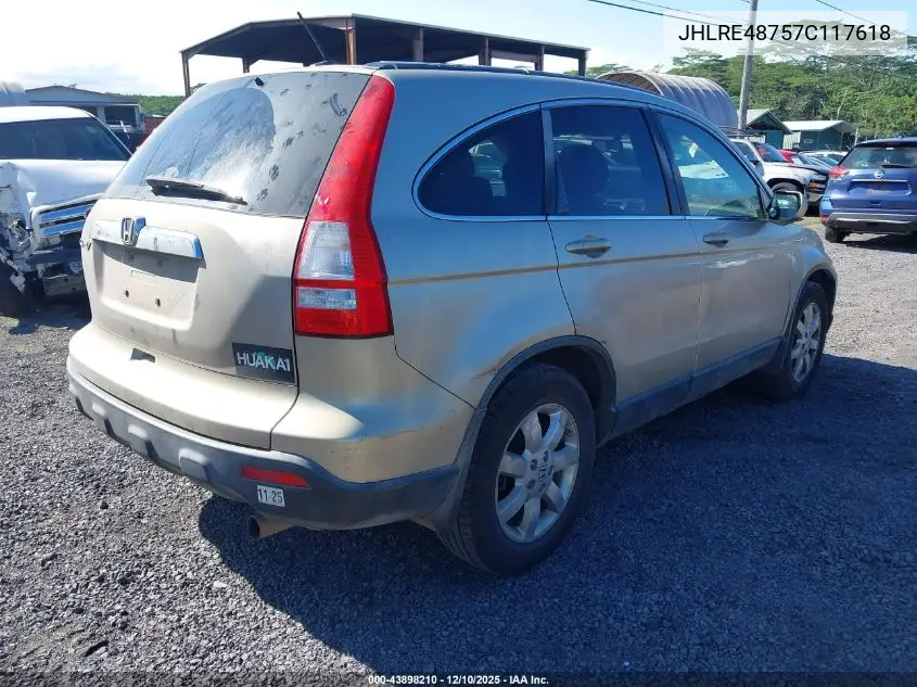 JHLRE48757C117618 2007 Honda Cr-V Ex-L