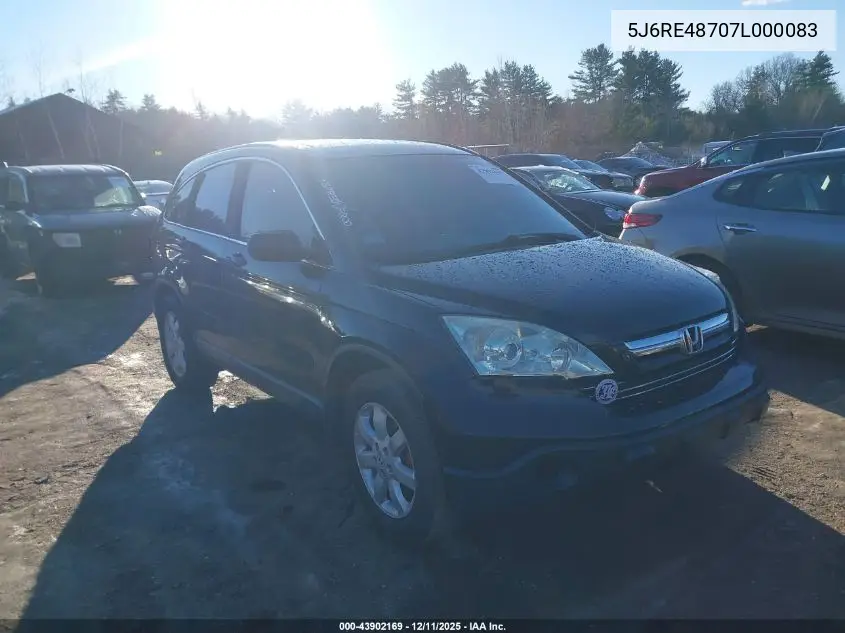 5J6RE48707L000083 2007 Honda Cr-V Ex-L