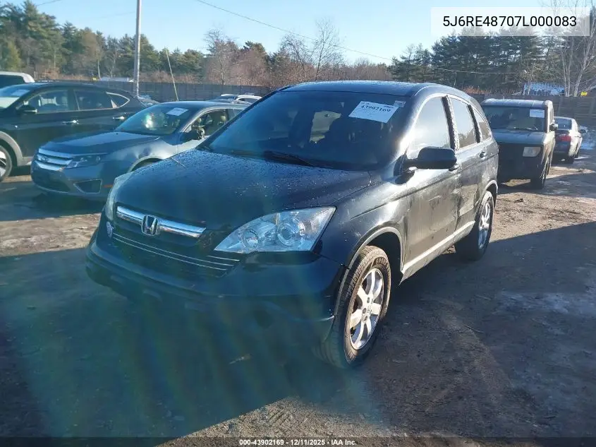 5J6RE48707L000083 2007 Honda Cr-V Ex-L