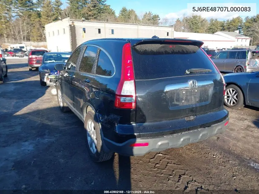 5J6RE48707L000083 2007 Honda Cr-V Ex-L