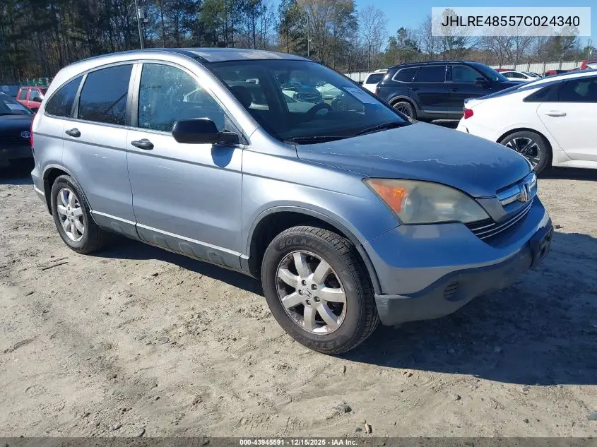 JHLRE48557C024340 2007 Honda Cr-V Ex