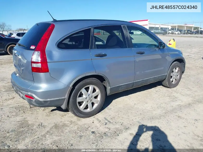 JHLRE48557C024340 2007 Honda Cr-V Ex