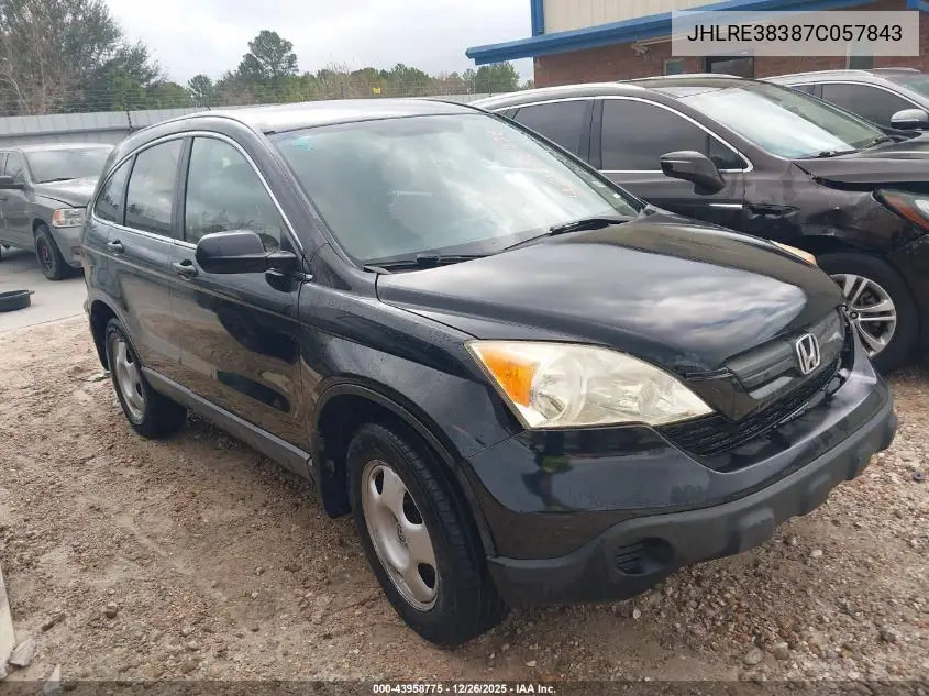 JHLRE38387C057843 2007 Honda Cr-V Lx
