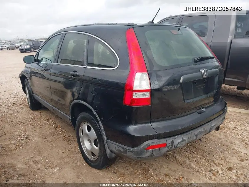 JHLRE38387C057843 2007 Honda Cr-V Lx