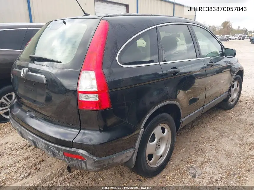 JHLRE38387C057843 2007 Honda Cr-V Lx