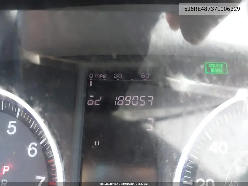 5J6RE48737L006329 2007 Honda Cr-V Ex-L